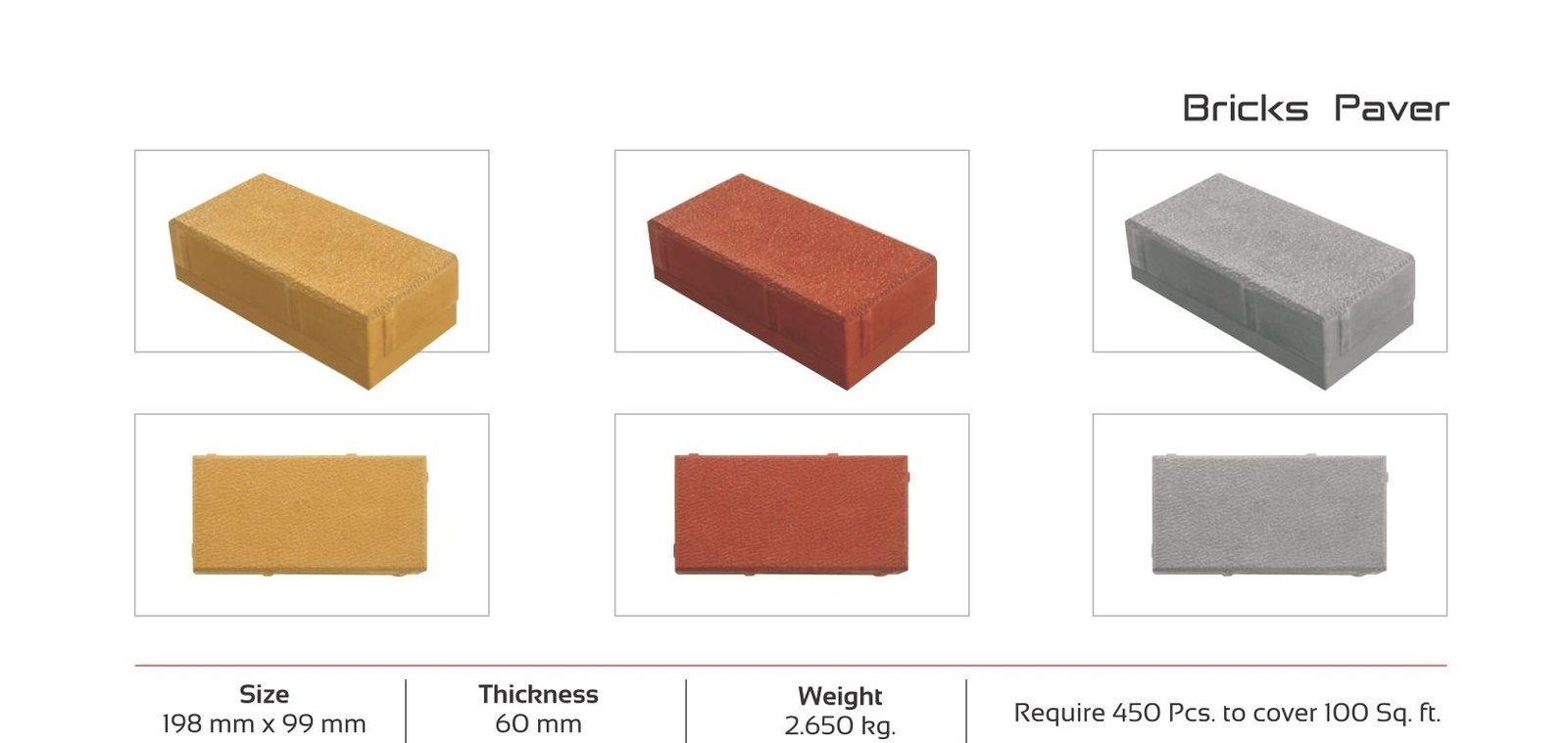 Bricks Paver — Lucky Cement Block Works