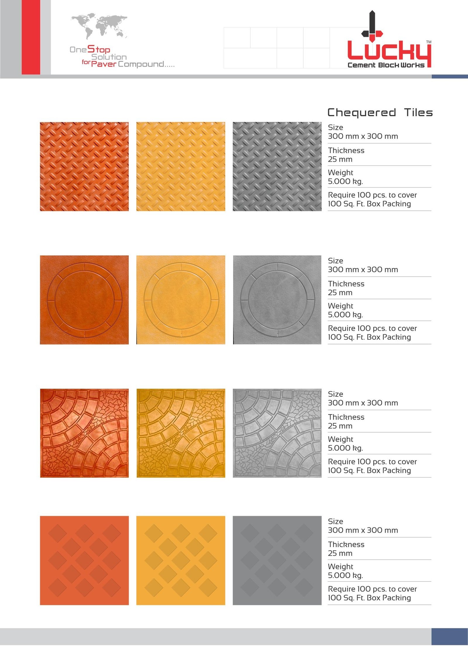 Chequered Tiles — Lucky Cement Block Works