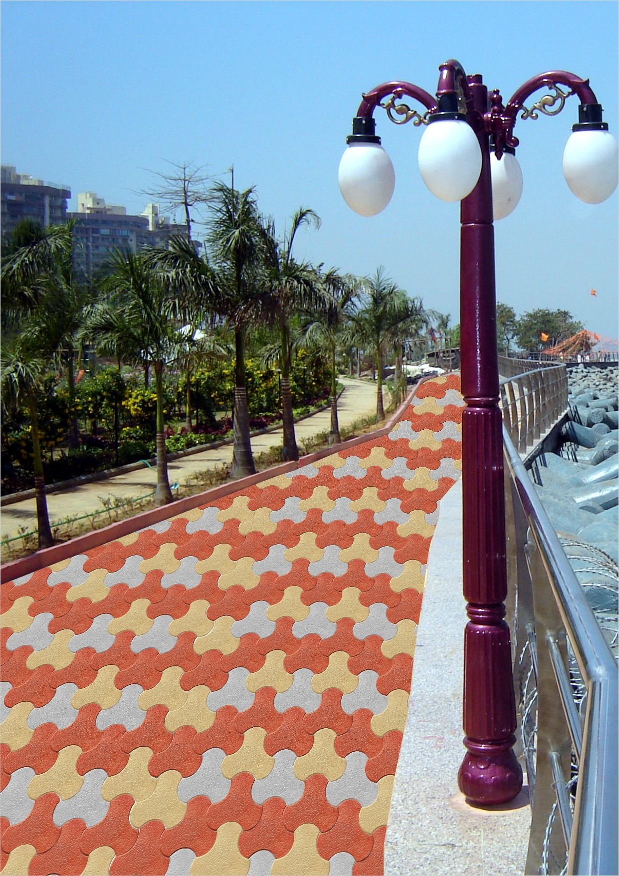 Colorado Big paver — seaside promenade installation